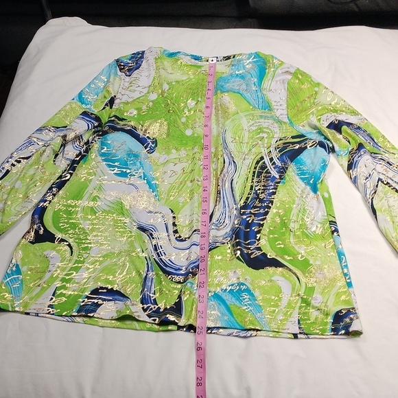 Alia women's 3/4 sleeved top size large - Picture 8 of 10